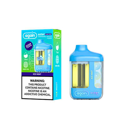 Again Aster Mouth to Lung Vape with 15 Ml Liquid Capacity and Non-Adjustable Airflow